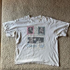 American Vintage Men's White and Cream T-shirt